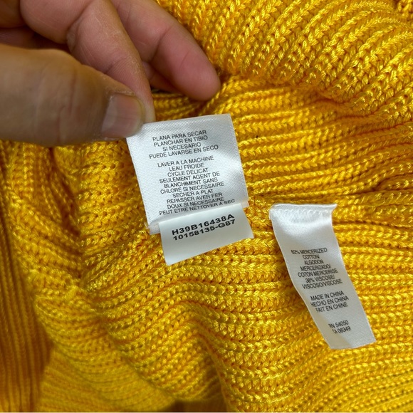 NEW Jones New York 3/4 sleeve sunflower knitted button front cardigan sweater 1X - Picture 10 of 10